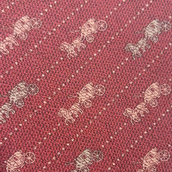 Red Patterned Leather Planner - Picture 3 of 3